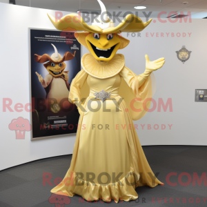Gold Devil-maskotdraktfigur...
