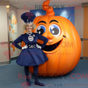Navy Pumpkin Maskottchen...