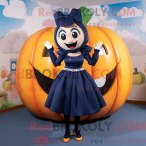 Navy Pumpkin maskot kostume...