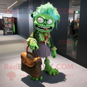 Green Zombie mascotte...