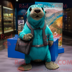 Turkis Sea Lion maskot...