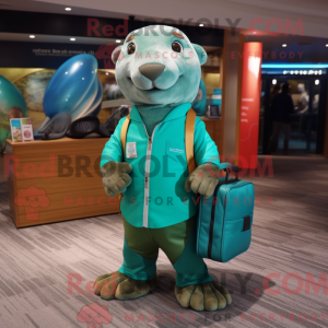 Turkis Sea Lion maskot...