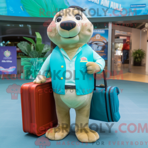 Turkis Sea Lion maskot...