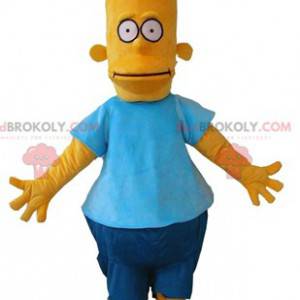 Mascotte de Bart Simpson célèbre personnage de dessin animé -