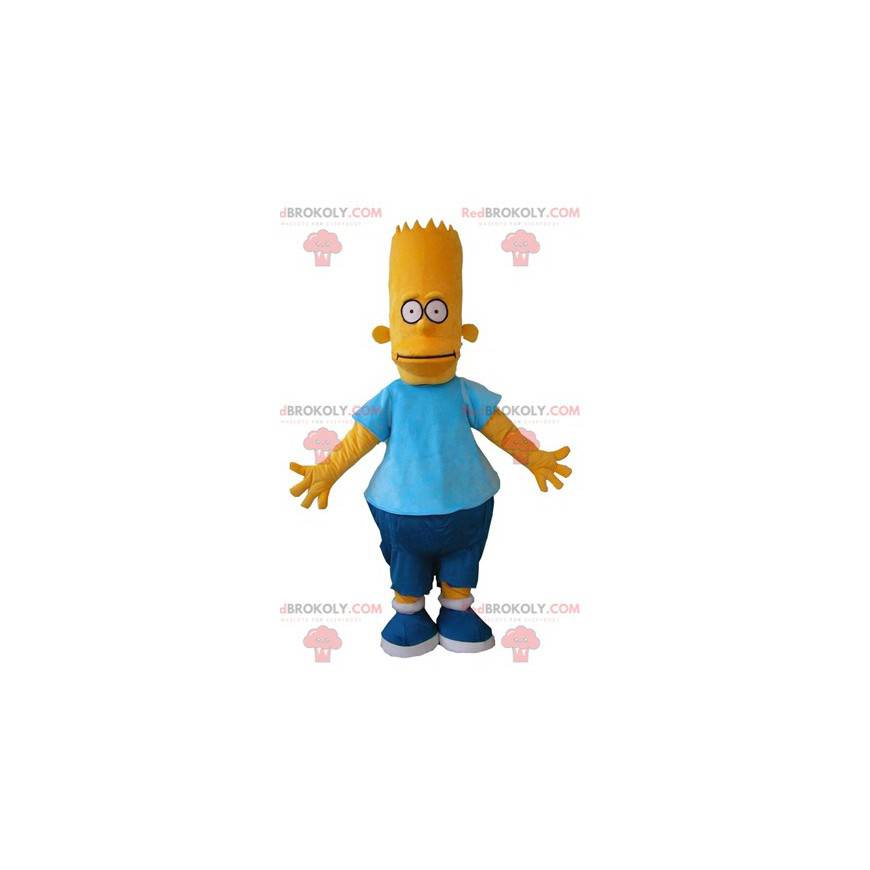 Mascotte de Bart Simpson célèbre personnage de dessin animé -