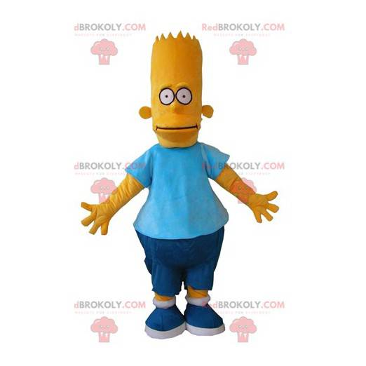 Bart Simpson mascote famoso personagem de desenho animado -