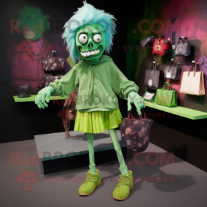 Green Zombie mascotte...