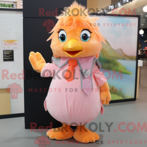 Peach Blackbird Maskottchen...
