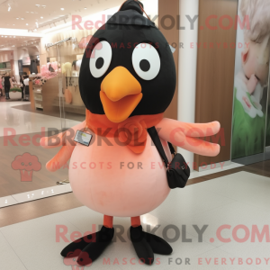Peach Blackbird Maskottchen...