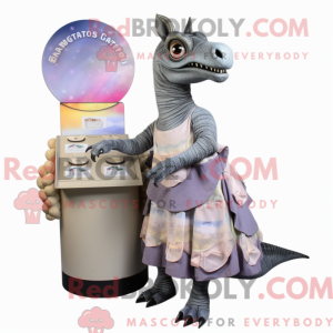 Gray Parasaurolophus mascot...