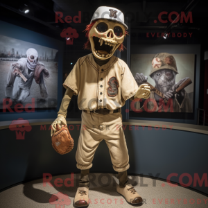 Tan Undead mascot costume...