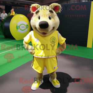 Citrongul vildsvin maskot...