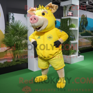 Citrongul vildsvin maskot...
