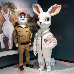 White Roe Deer mascot...