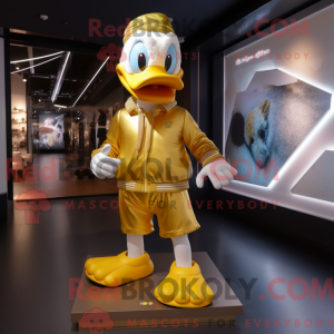 Máscara de Pato Dourado com...
