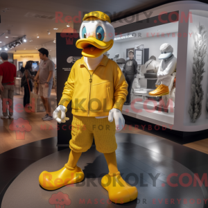 Máscara de Pato Dourado com...