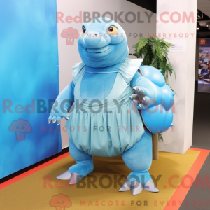 Postava maskota Sky Blue...