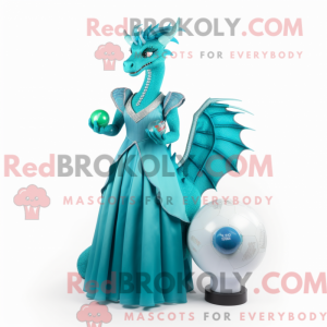 Maskotdraktfigura Cyan...