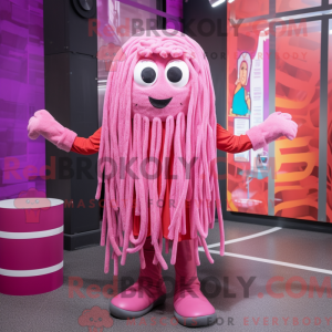 Pink Spaghetti maskot...