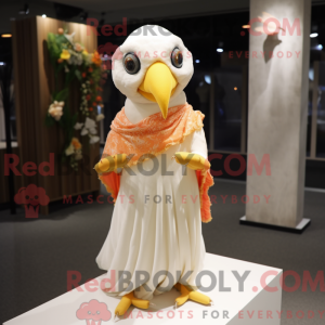 Peach Parrot maskot kostume...