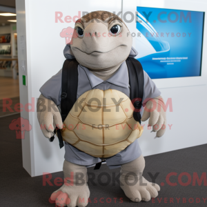 Sortehavsskildpadde maskot...
