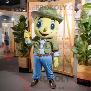 Gold Green Bean mascot...