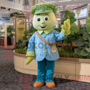 Gold Green Bean mascot...