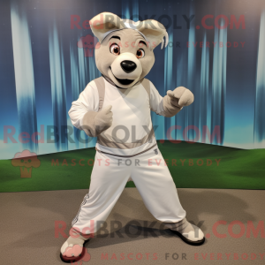 Personaggio mascotte bianco...