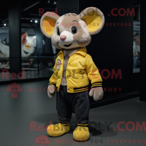 Gul mus maskot kostume...