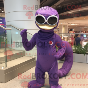 Máscara de Cobra Roxa com...