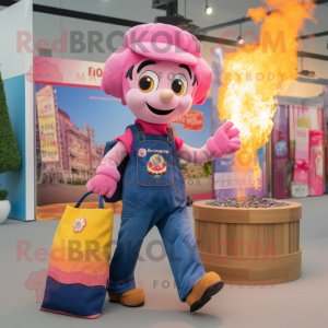 Pink Fire Eater mascotte...