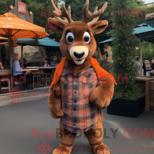 Rust Gazelle maskot kostume...