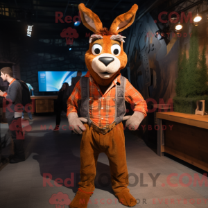 Rust Gazelle maskot kostume...