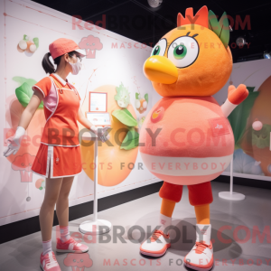 Peach Hens mascottekostuum...