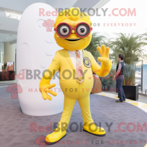 Disfraz de mascota cíclope...
