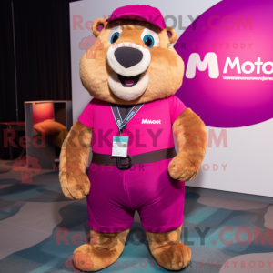 A máscara Magenta Marmot...