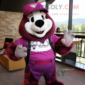 A máscara Magenta Marmot...