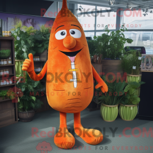 Costume mascotte de carotte...