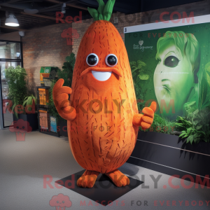 Rust Carrot mascot costume...