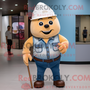 Tan Ice Cream Cone mascot...