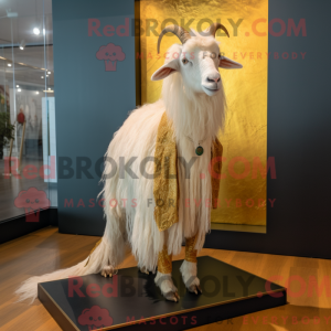 Gold Angora Goat maskot...