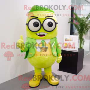 Postava maskota Lime Green...