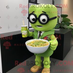 Limegrøn Ramen maskot...