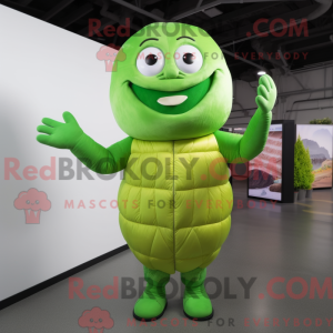 Lime Green Apricot mascot...