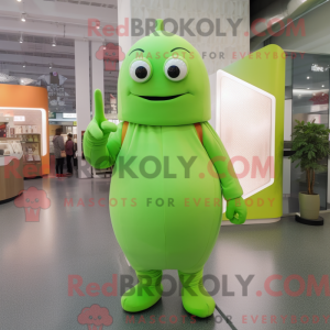 Lime Green Apricot mascot...