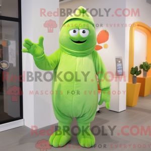 Postava maskota Lime Green...