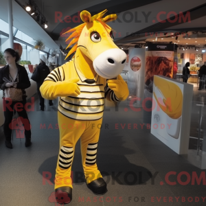 Costume mascotte de Quagga...