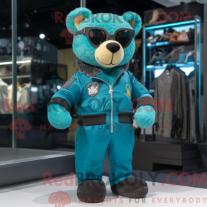 Turquoise teddybeer...