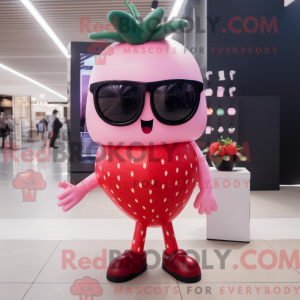 Pink Strawberry mascot...