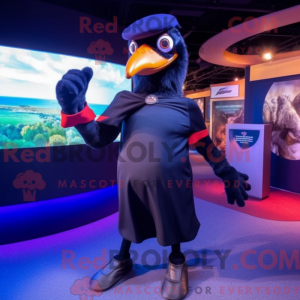 Navy Crow-mascottekostuum...